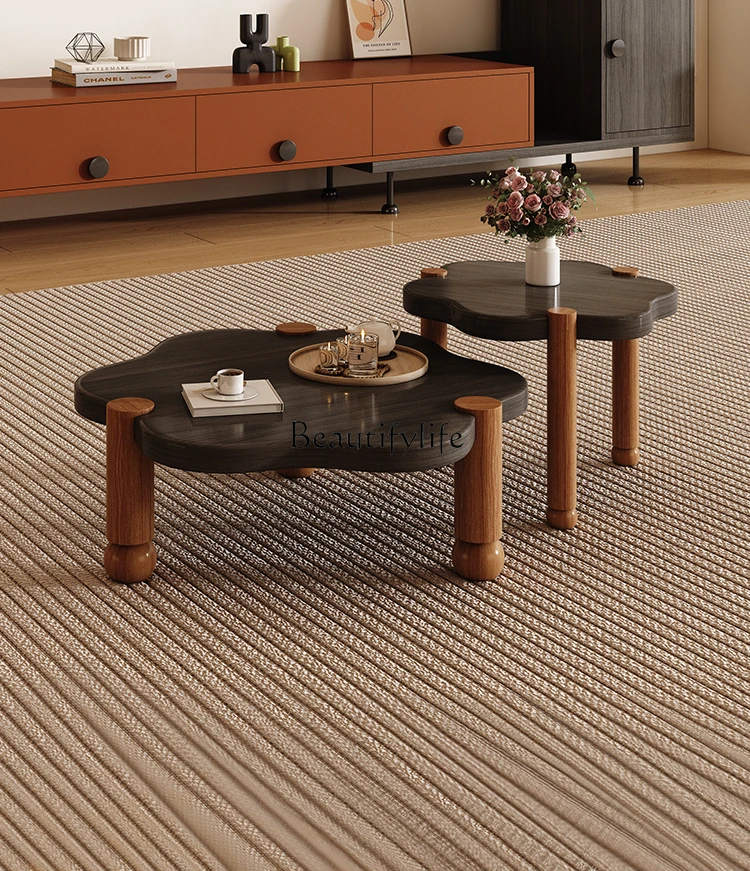 Средневековый ваби говорит кремовый ветер креативный журнальный столик с