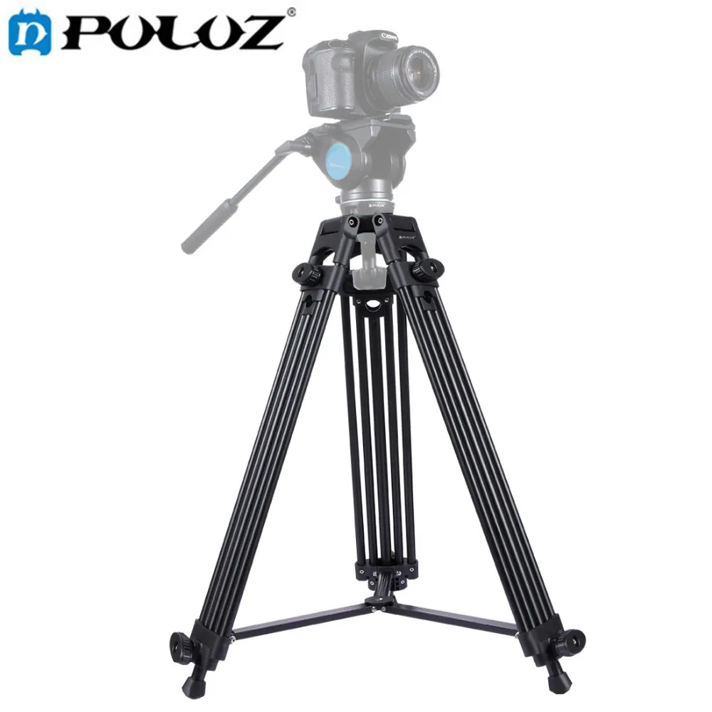

PULUZ Professional Heavy Duty Tripod Video Camera Camcorder Tripod Monopod Aluminum Alloy Tripod for DSLR SLR Camera