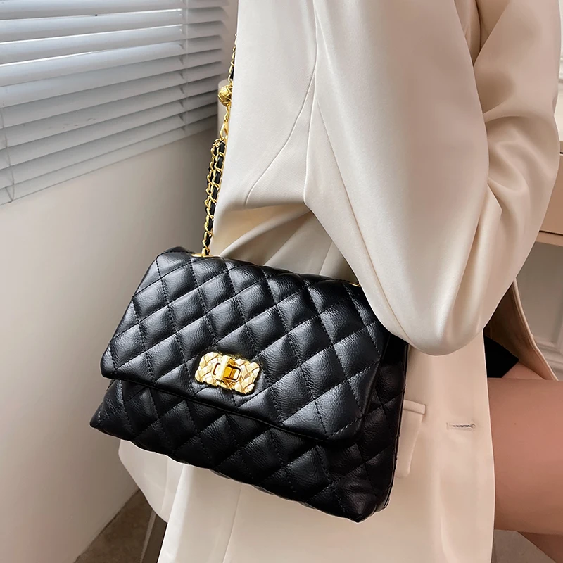 

Casual Pu Leather Women Chain Shoulder Messenger Bags High Quality Ladies Small Tote Crossbody Bags for Women Designer Handbags