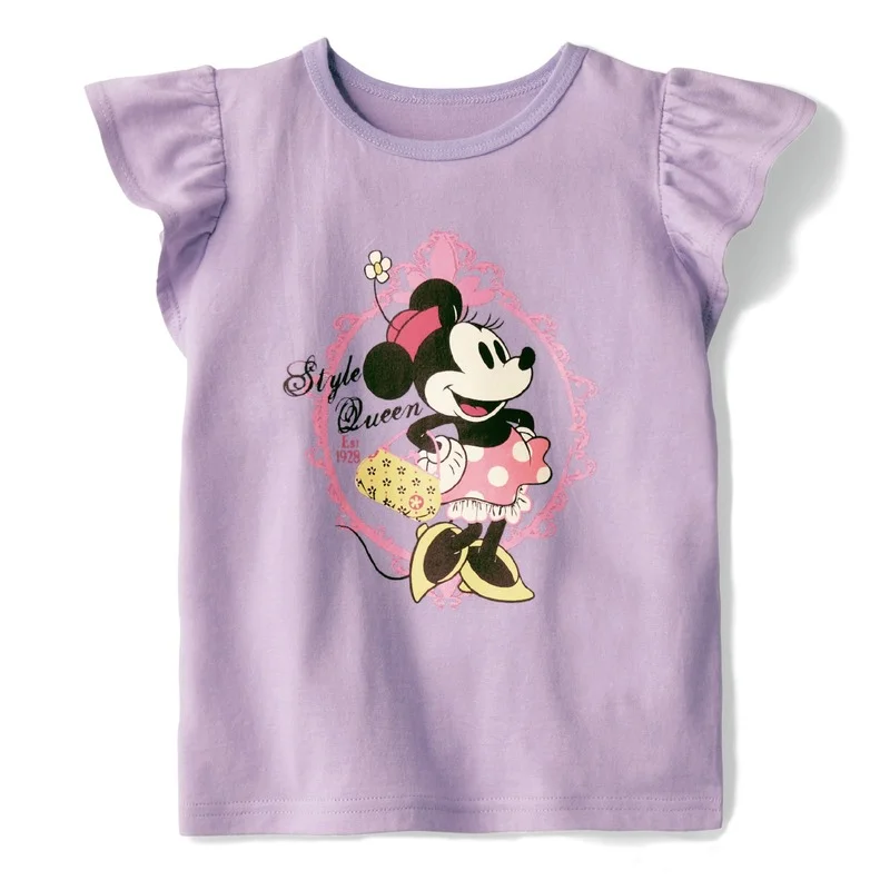Футболки для маленьких девочек графические футболки с мультяшным принтом