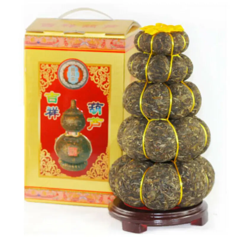 

Тыква Тип «бутылочная Тыква» 5 слоев ремесло пуэр 3000 г Юньнань Pu-erh зеленый чай подарок чай