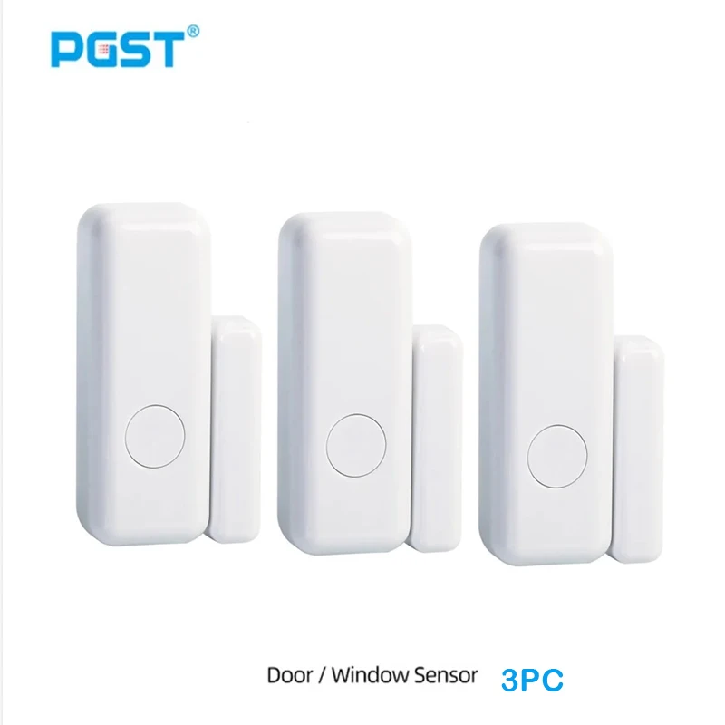 

Датчик двери системы сигнализации PGST-433 МГц, датчик двери и окна, уведомление приложения открытия двери, дверной магнит, простота i