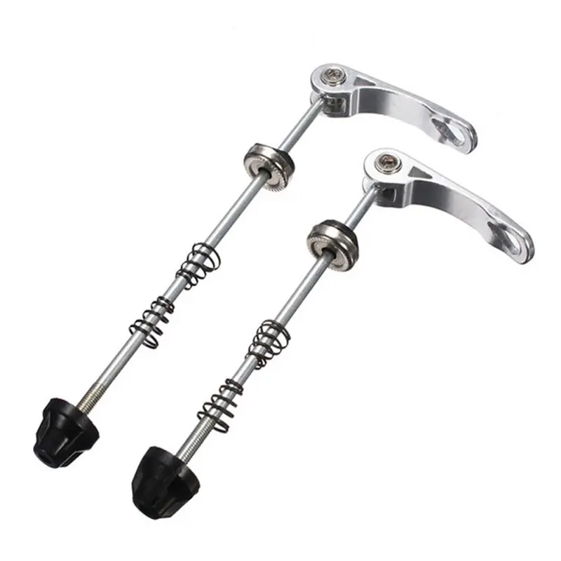 

High-Quality Silver Quick-Release Skewer Set for Bike Front and Rear Wheel Hub Tires