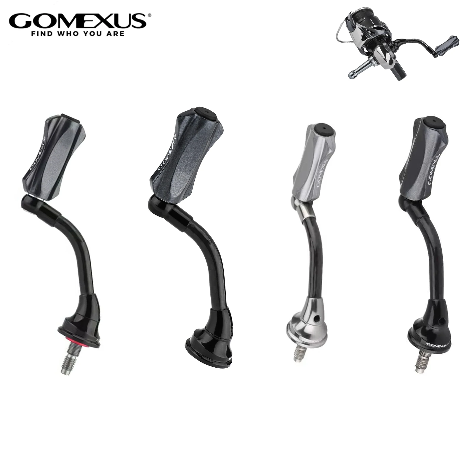 Фото Рукоятка Gomexus Craft-Fin 35 40 мм для легких рыболовных катушек Shimano Daiwa 1000-2500 для ловли окуня и форели LMY-ZF18ng №1
