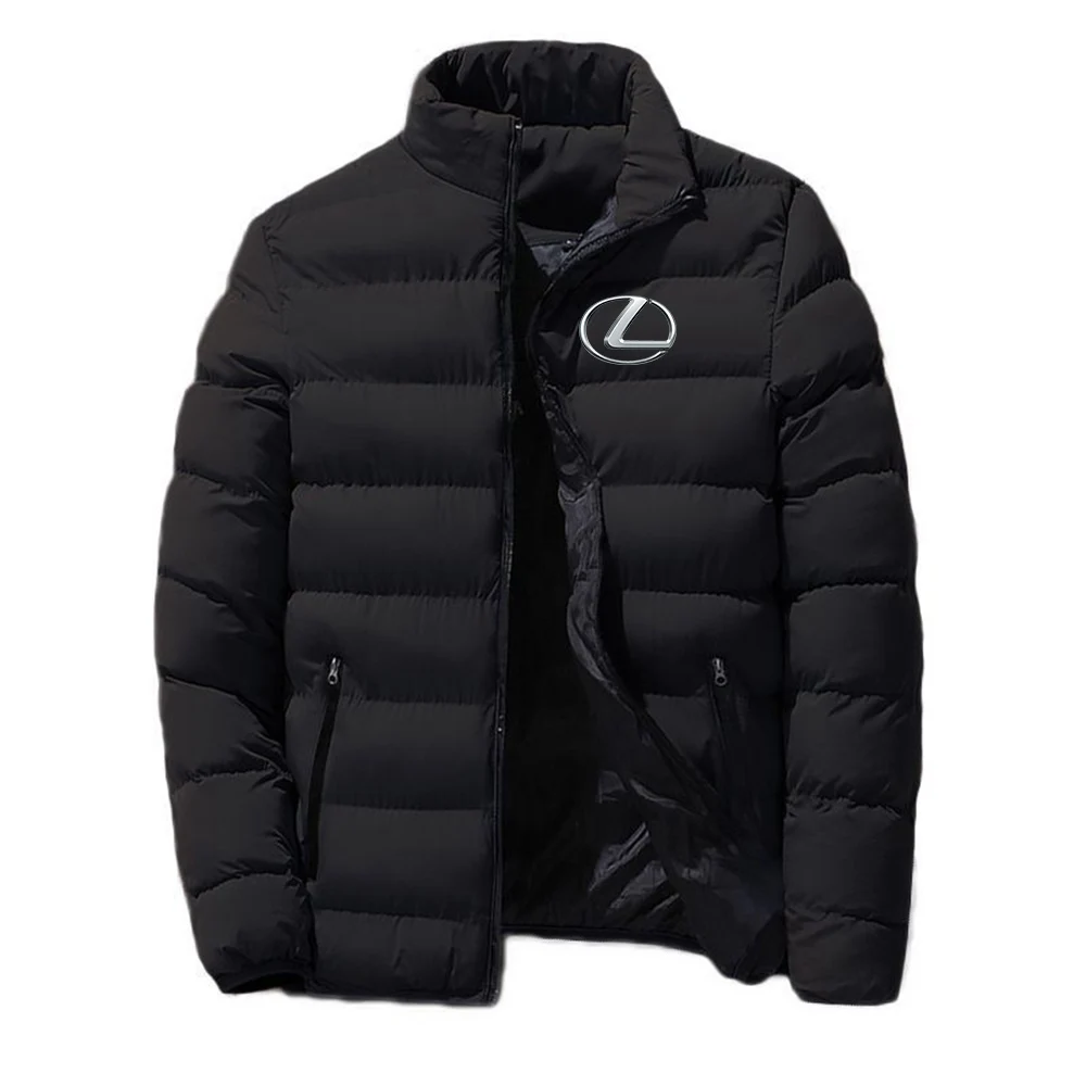 

2022 LEXUS Logo Trend Zipper Cotton Clothing Autumn Winter Snowy Day Warm Style Male Classic Tops Jacket Coats