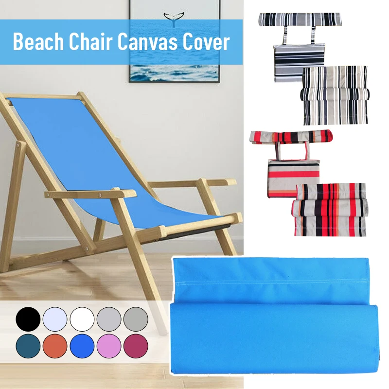 Canvas Seat Covers Folding Deck Chair Replacement Cover For 