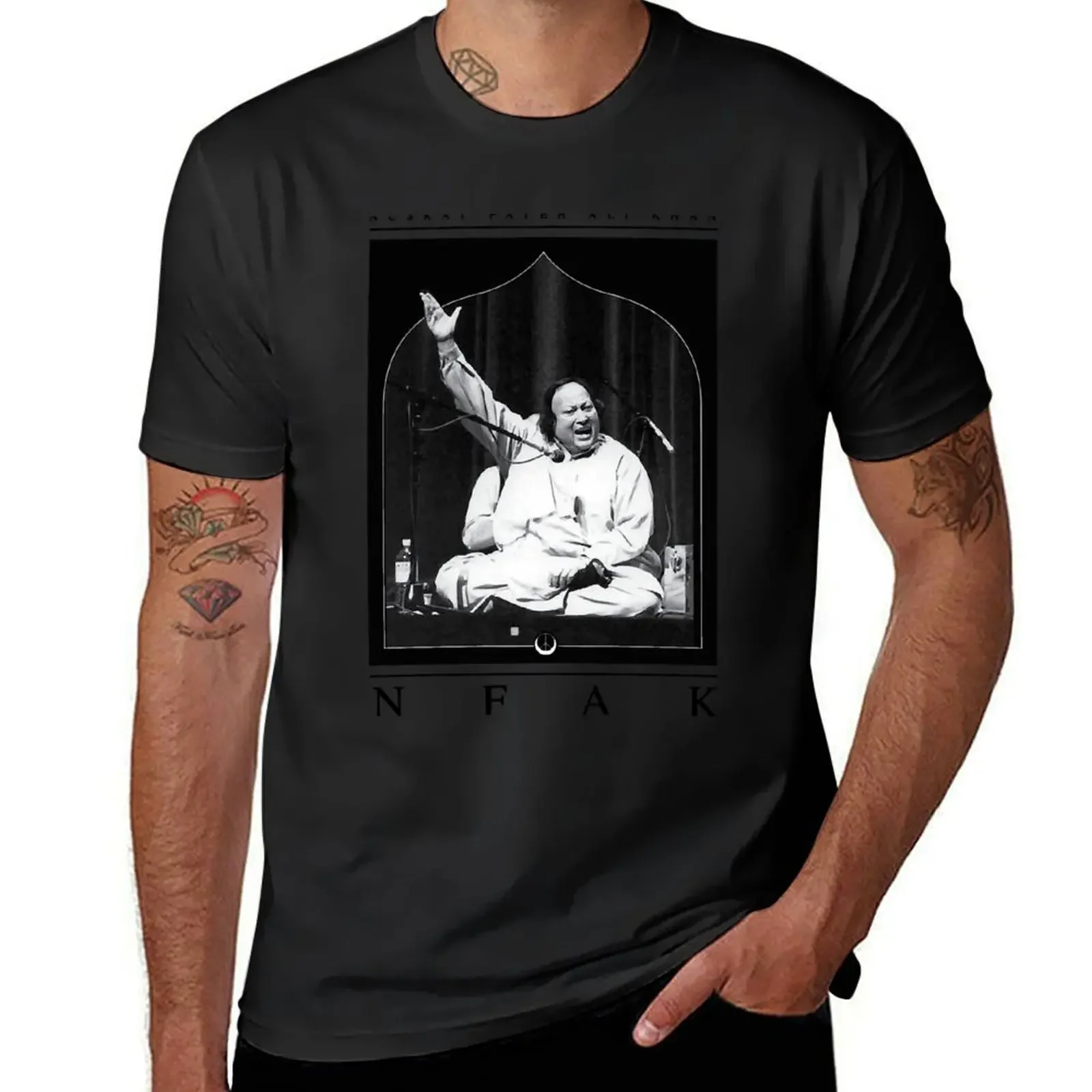 Футболка в стиле наусарат ФАТХ Али-хан ваали новая коллекция винтажные футболки