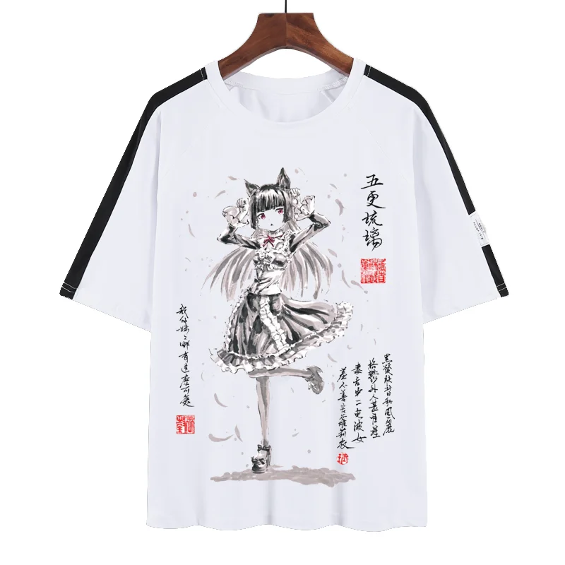 

new T-shirts Anime Oreimo T Shirt Man's women Clothes Individuality Ink wash painting T-shirt