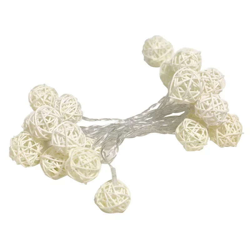 

Rattan Ball Led Fairy Lights Christmas Tree Ornaments Xmas Decor Christmas Decorations for Tree Lights Decor New Year 2020