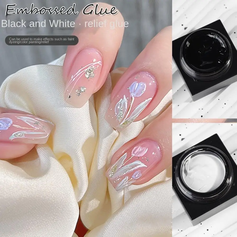 

1Pc Nail UV Gel Nail Polish Gravel Sand 3D Gypsum Glue Texture Painting DIY Nail Art Gel Supplies