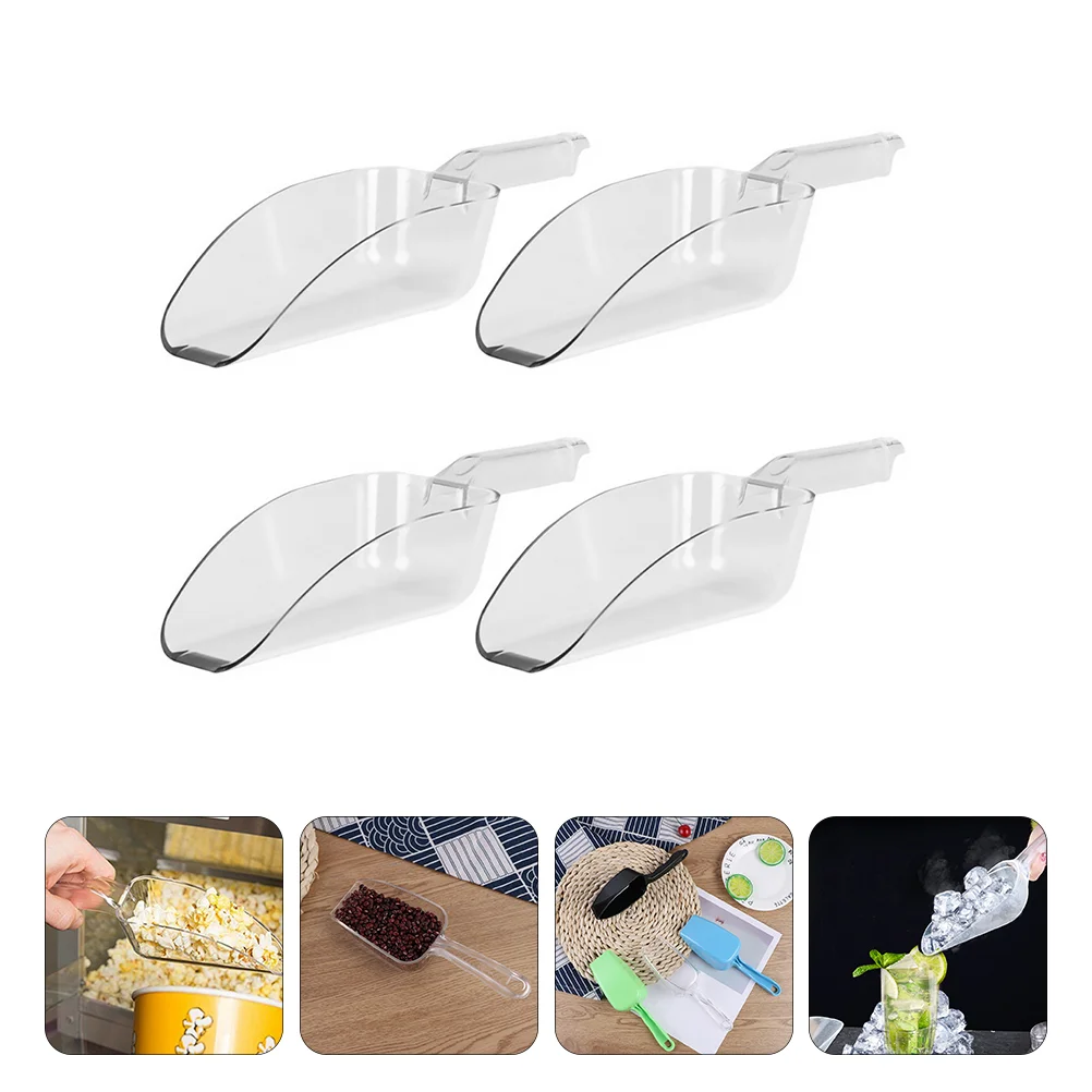 

Scoop Icecubescoops Flour Metalcandy Small Grain Scooper Stainless Steel Buffet Kitchen Bar Simple Machine Measuringsweet