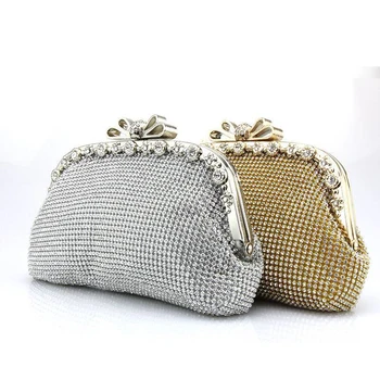 Woman Evening Bag Fashion Women Diamond Rhinestone Handbag Brand Designer Crystal Wedding Party Bag Purse Day Clutch with Chain 1