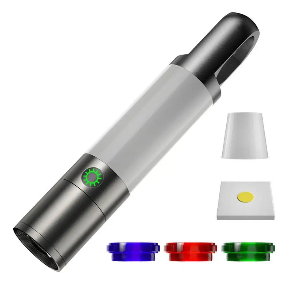 2023 New Multi-purpose Strong Light Working Light Sources Flashlight White Laser Tail Magnet Type-C Rechargeable Camping Light