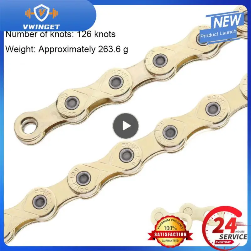 

Bicycle Chain Smoother Anti-rust Speed Chain Steel Mountain Bike Chain Bike Equipment Wear-resisting -double X Bridge