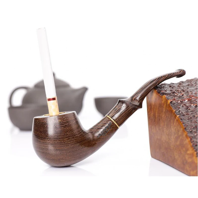 

Высококачественная деревянная трубка 9 мм фильтр винтажная табачная трубка ручной работы дымовая трубка