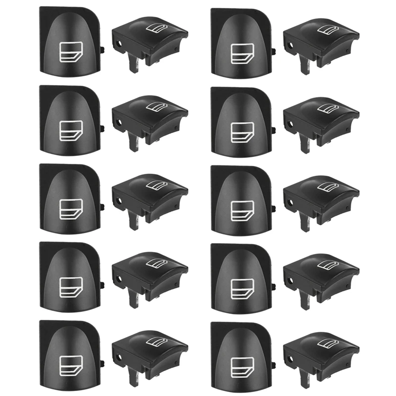 

20X крышки кнопки переключателя окна для Mercedes Benz W203 W208, передние левые и правые крышки кнопки переключателя