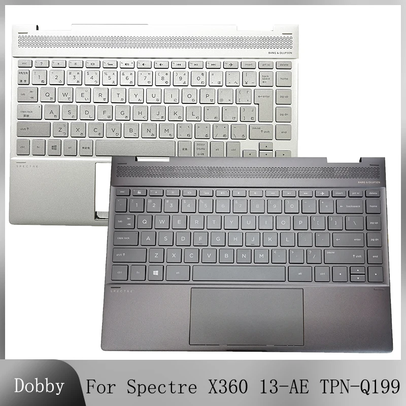 

Original NEW US/JP Keyboard Laptop Top Case For HP Spectre X360 13-AE TPN-Q199 Palmrest Upper Housing C Cover Japan 942040-001