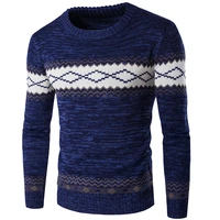 men navy long sleeve 2021 new autumn winter sweaters casual pullovers knitted sweater high quality pullovers homme warm knitwear