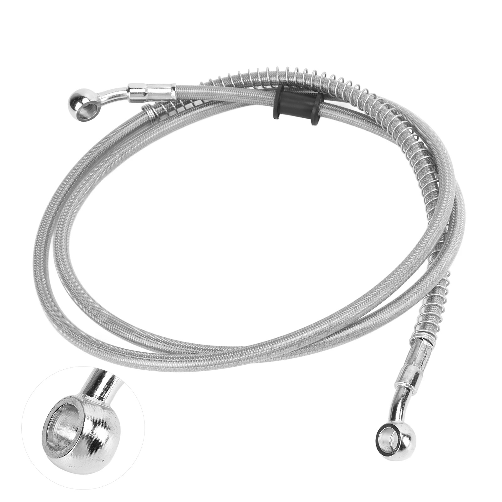 150 см/59 1 дюйма тормозная линия для мотоцикла серебряная сталь ПВХ теплоизоляция