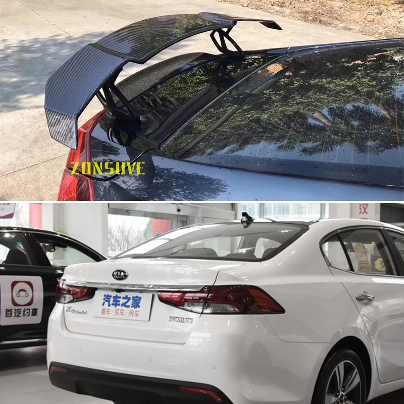 

Используется для 2018-2022 KIA K4 спойлер авто седан заднее крыло Корпус Комплект Аксессуары ABS пластик