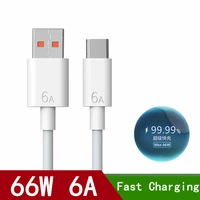 66w 65w 6a super charger cable fast usb type c charging data cord for xiaomi poco m3 x3 nfc f3 redmi note 11 samsung huawei oppo