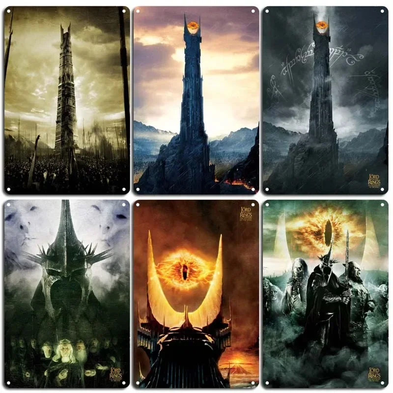 Черные ворота Мордора винтажный домашний декор украшение для комнаты на заказ