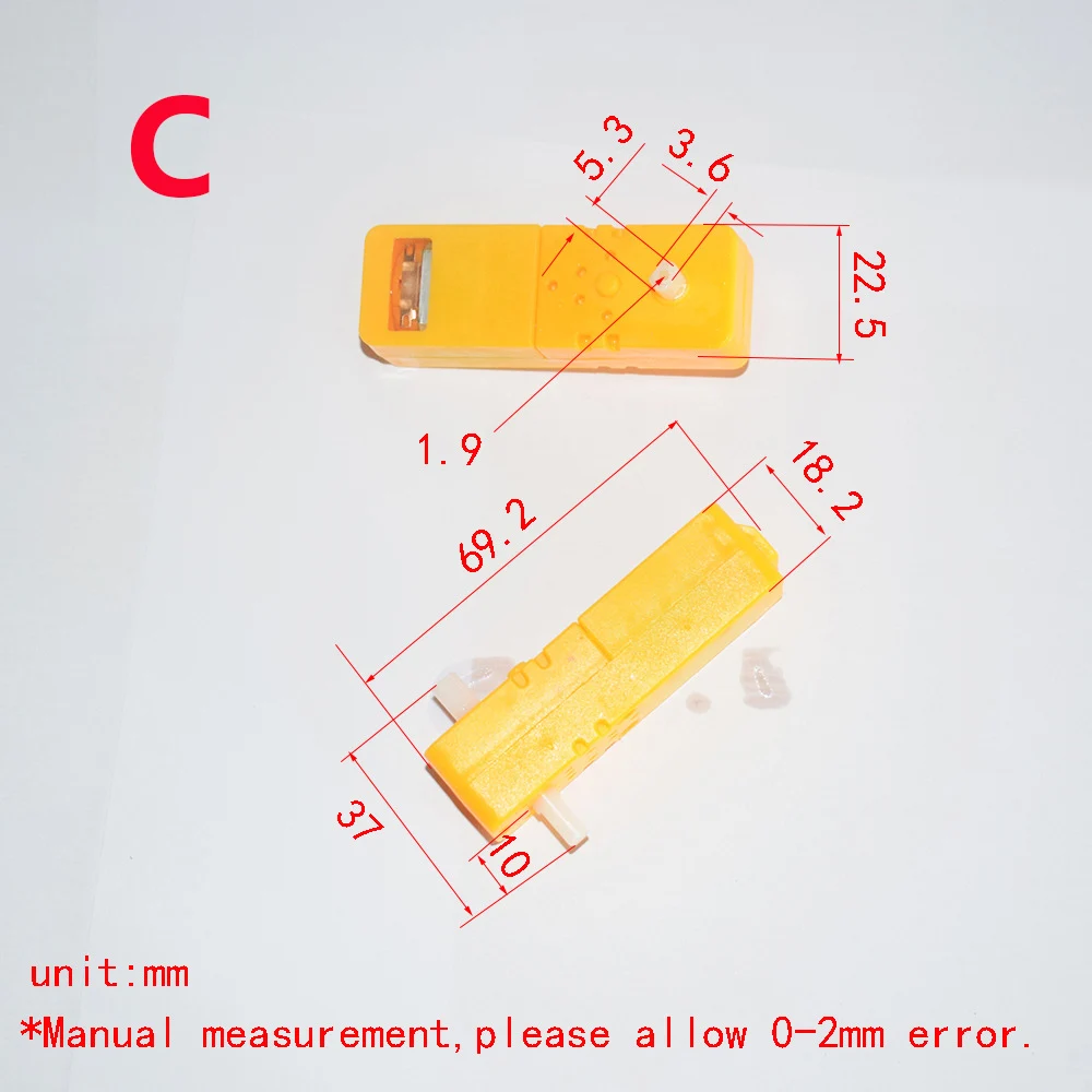 Миниатюрный двигатель с медленной скоростью 200 постоянный ток 3 В 5 6 50 об/мин-130