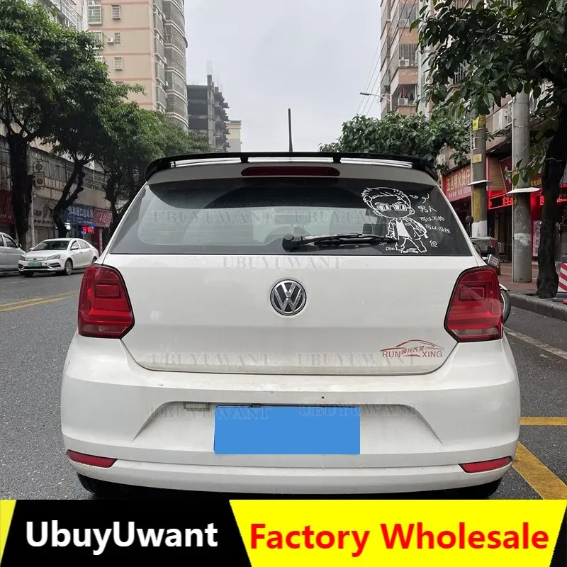

Задний спойлер на крышу для Volkswagen Polo 2010-2018, высококачественный спойлер для губ, Цветной Автомобильный спойлер для заднего хвоста для VW Polo