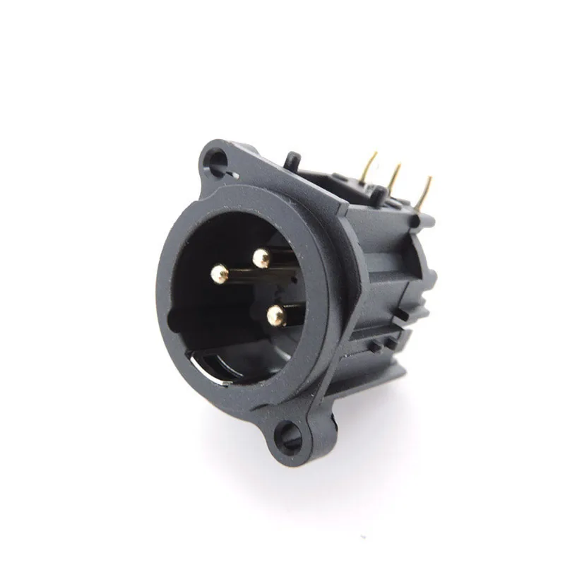 

XLR разъём папа-мама черный