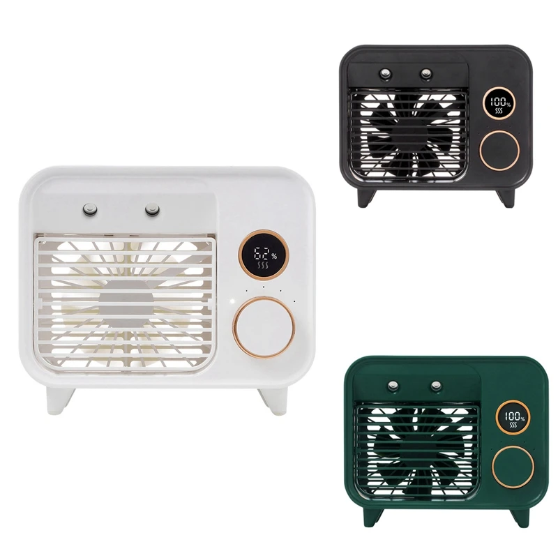 

Mini Air Conditioner Air Cooler Fan Night Light Portable Air Conditioner With Spray For Home Air Cooling Fan