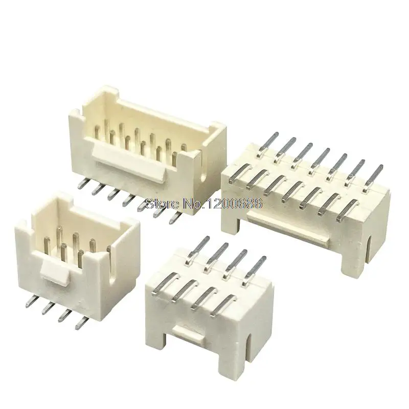 Right Angle PHB 2.0mm SMD 2.0mm Male Socket Right Angle Double Row with Buckle PHB Connectors 2*2/3/4/5/6/7/8/10P