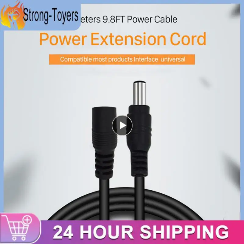 

Durable Copper Dc Power Extension Cord Copper Wire Easy To Use Camera Accessories Stable And Efficient Transmission Longer Cable