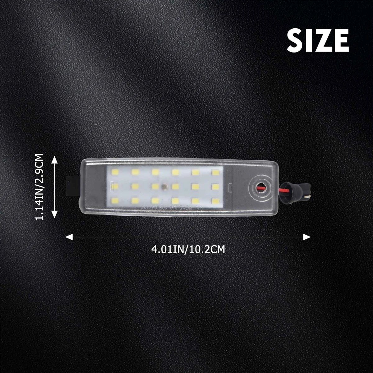 Белый светодиодный номерной знак фотодеталь для замены автомобильных
