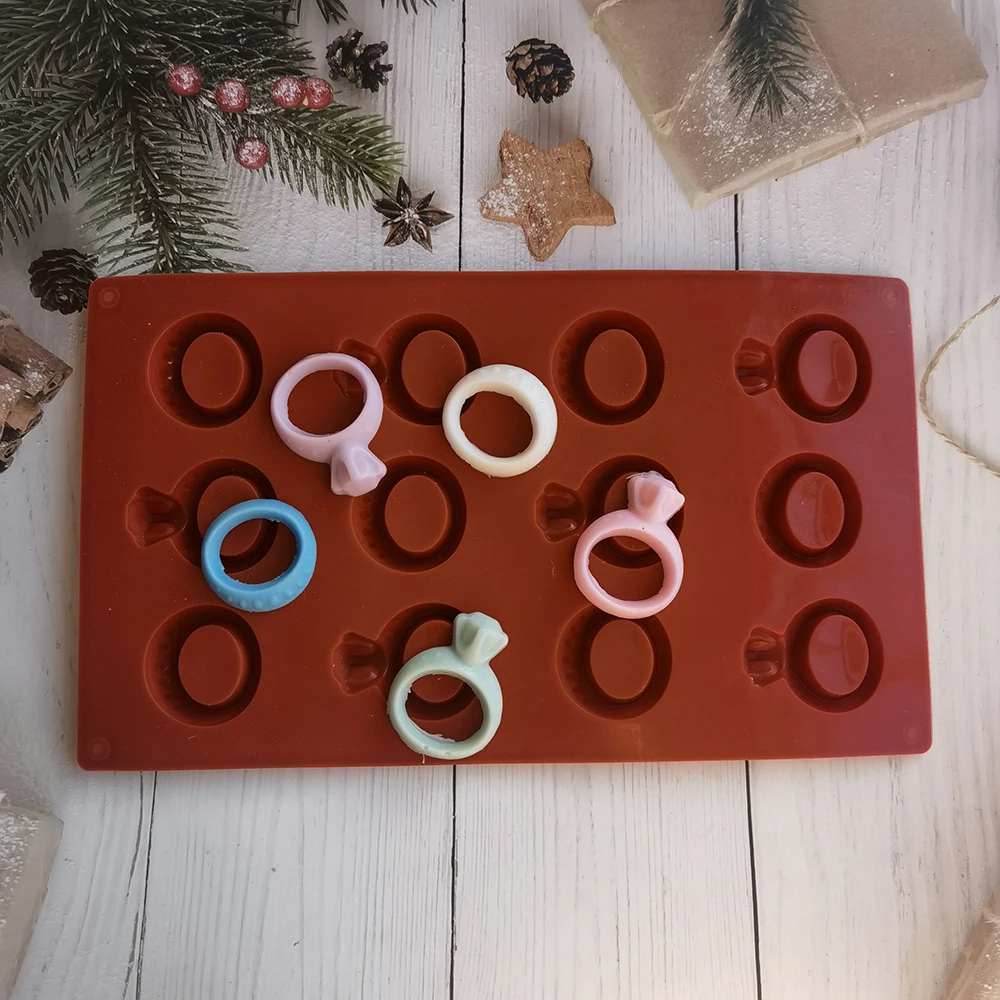 

12 отверстий, бриллиантовое кольцо, поднос для французского десерта, силиконовая форма для торта, форма для шоколадного мусса, «сделай сам», ...