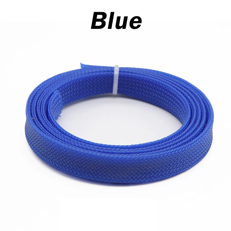 

1/5/10 м ПЭТ расширяемый рукав 2/4/6/8/10/12/14/16/20/25/30/40 мм плетеная защитная оболочка высокой плотности для электрических кабелей