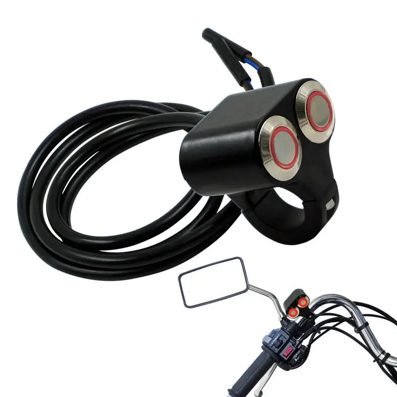 

Handlebar Button Aluminum Alloy Button For Handlebar ATV Accessories Light/Horn Control Button For Scooters Tractors Snowmobiles