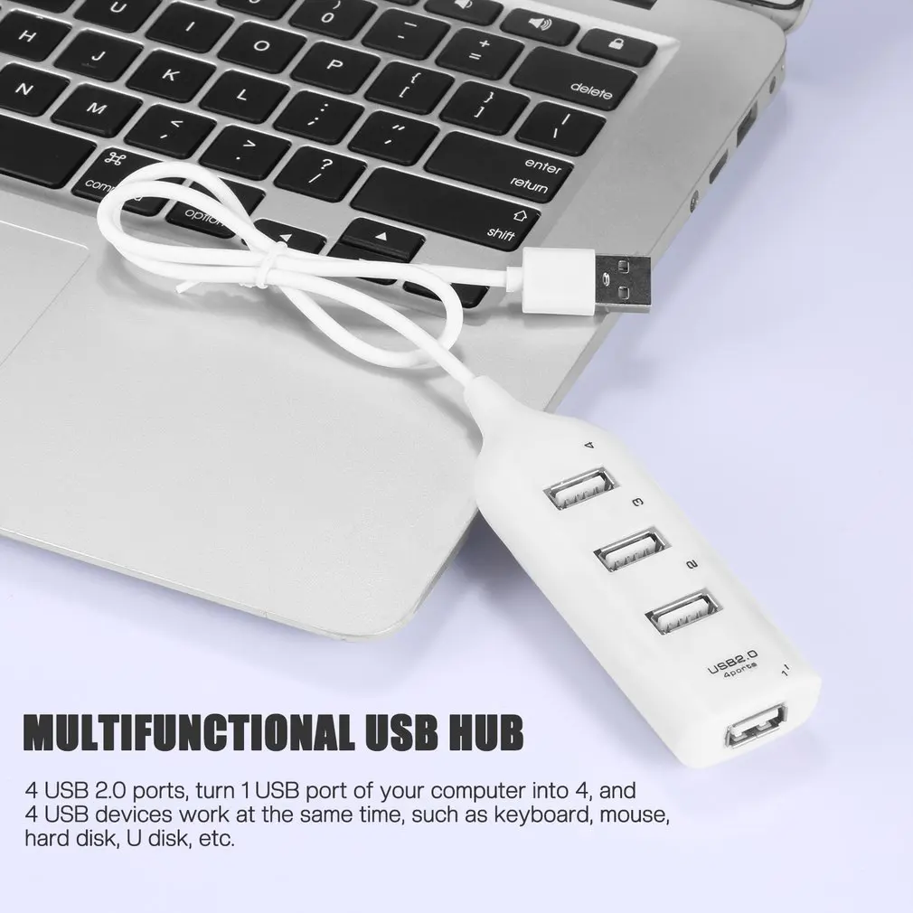 Высокоскоростной Универсальный USB-разветвитель с 4 портами USB 2 0 и кабелем |
