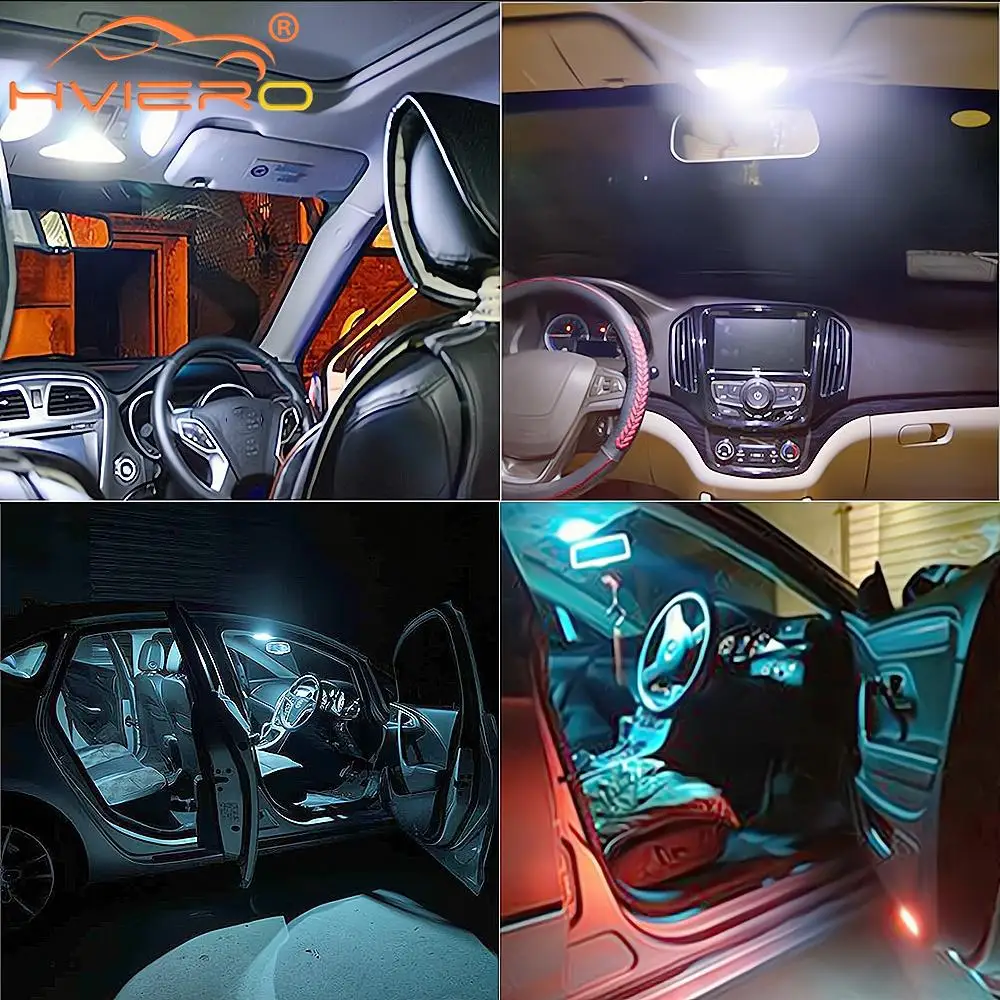 Универсальная Светодиодная Автомобильная Лампа T10 BA9S RGB 12SMD 15SMD 24SMD 36SMD 5050 12 В