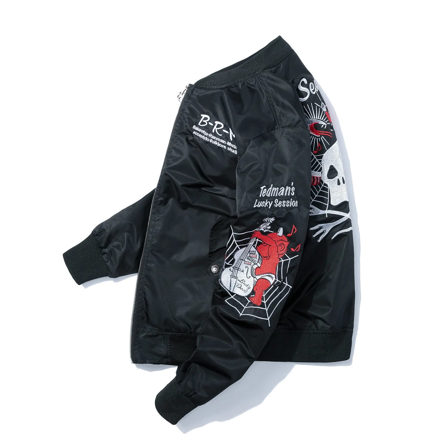 

Пилотная куртка с вышивкой Little Yokosuka Ma1 Force Air Devil, Мужская Осенняя бейсбольная куртка