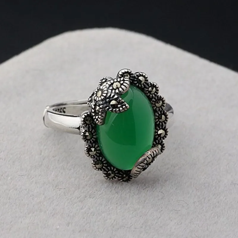 Новинка винтажные женские кольца BOCAI S990 из чистого серебра гранат красный корунд