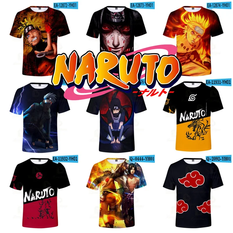

Uchiha Madara Naruto Cosplay Itachi Akatsuki Anime Summer T-shirt 3D Printed Boys Tees Uchiha Sasuke Pullovers Tops Men Clothing