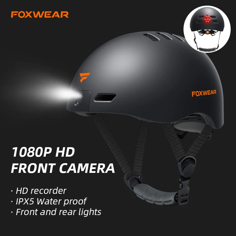 

Шлем для дорожного велосипеда с камерой мужской велосипедный шлем 2023 умный шлем со светодиодной лампой для электрического скутера оборудо...