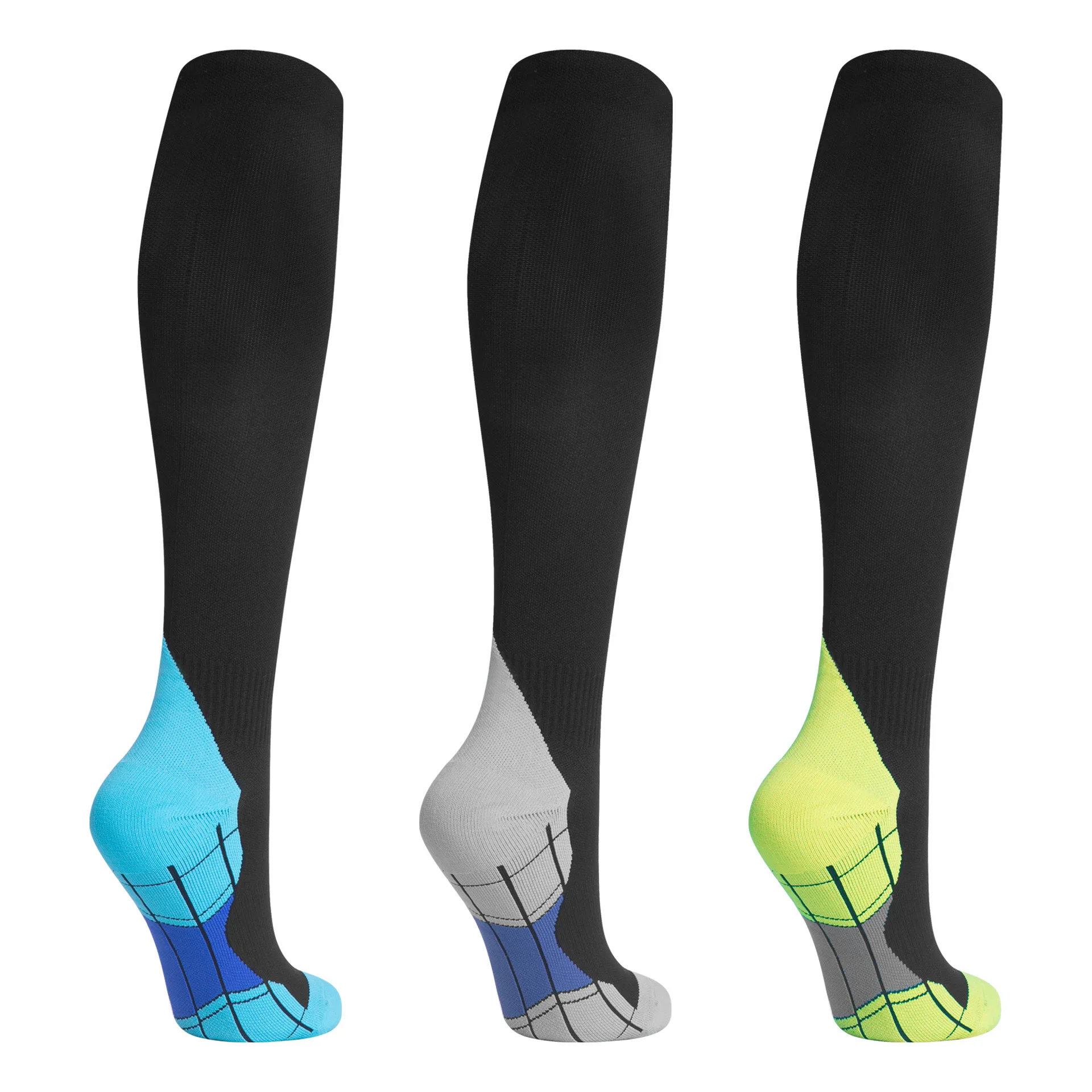 Sports Pressure Socks Long Tube Compression Calf Socks Long-distance Running Mountaineering Marathon Running Socks