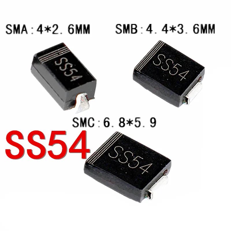 20 шт. SS54 SMA SMB SMC SS540 SMD SK54 5A 40 в DO-214AB диод Шоттки новый и оригинальный |