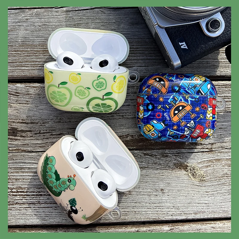 

Protective Case For Apple Airpods Pro AirPods 2 1 3 Silicone Earphone Case For Air Pods Pro Painted Headphone Case Cover Headset