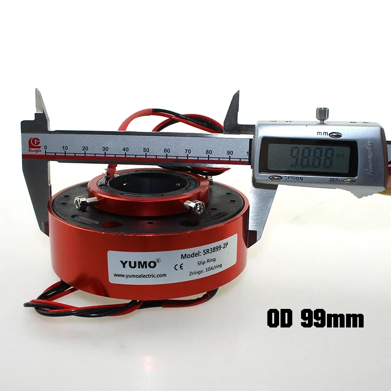 Yumo SR3899-2P отверстие 38 мм 2 провода вращающееся скользящее кольцо через