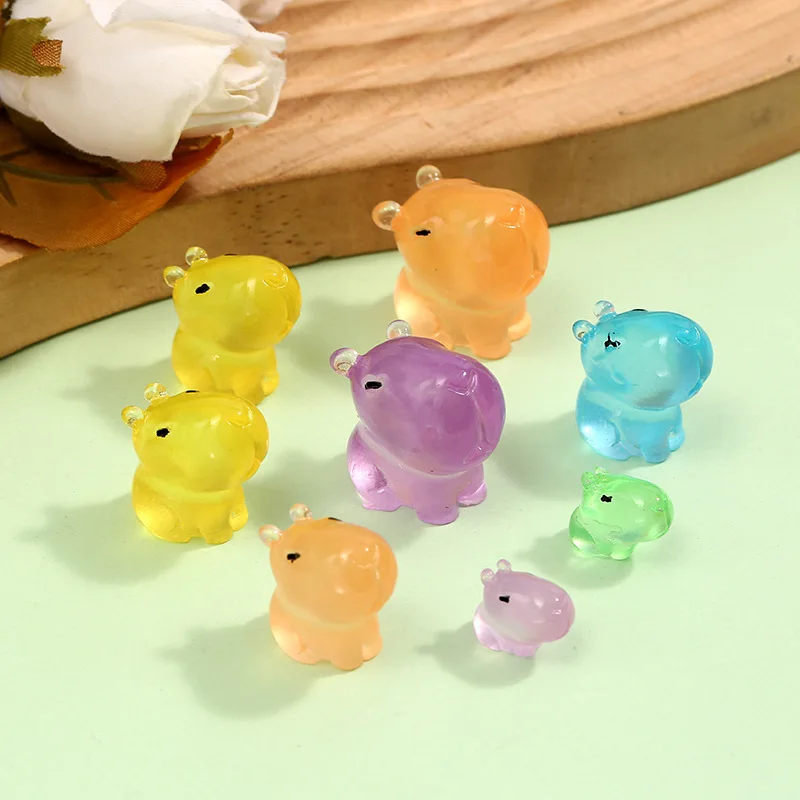 

Светящиеся мини-капибары из смолы, набор из 20 штук