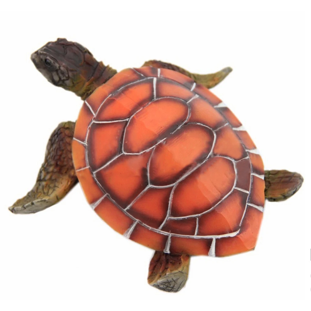 

1pc Aquarium Ornament Resin Polyresin Turtle Tortoise Fish Tank Decoration