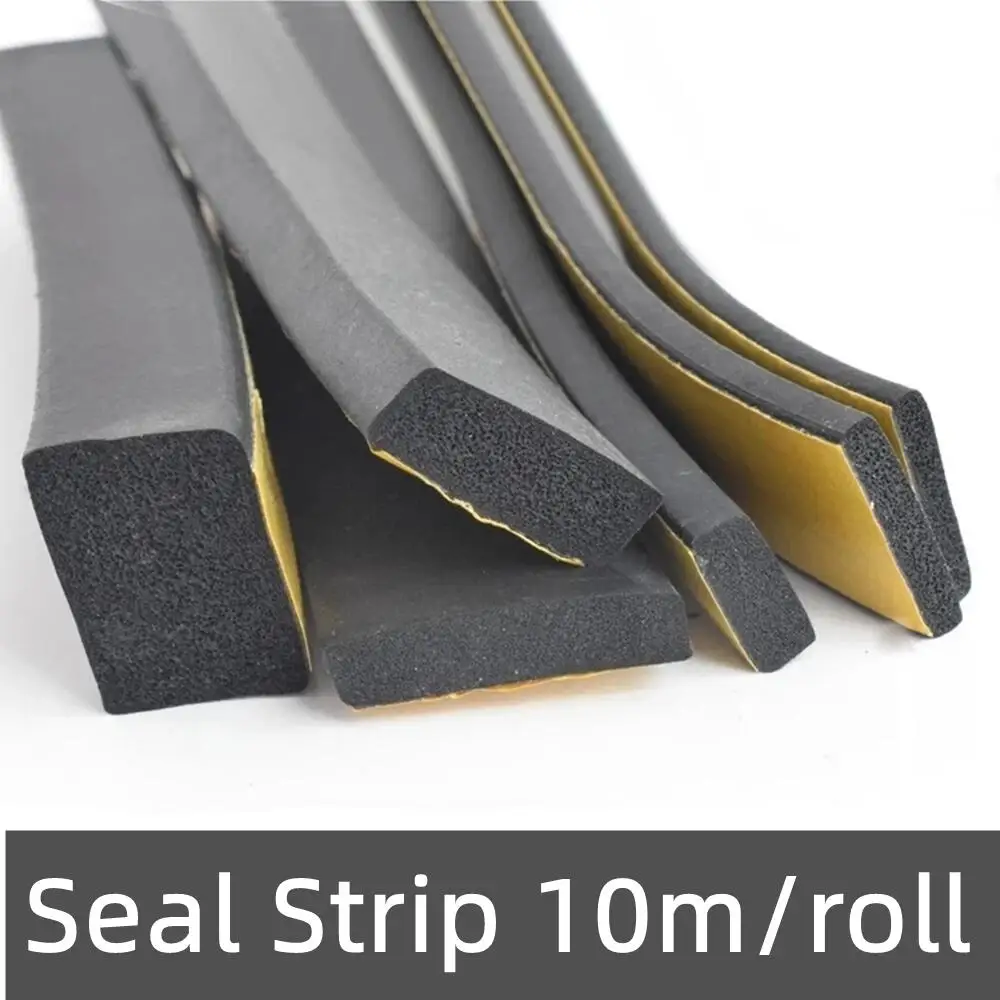 

EPDM Self Adhesive Sponge Seal Strip Rubber Black Foam Strong Single-sided Adhesive Soundproof Anti-collision Seal Gasket