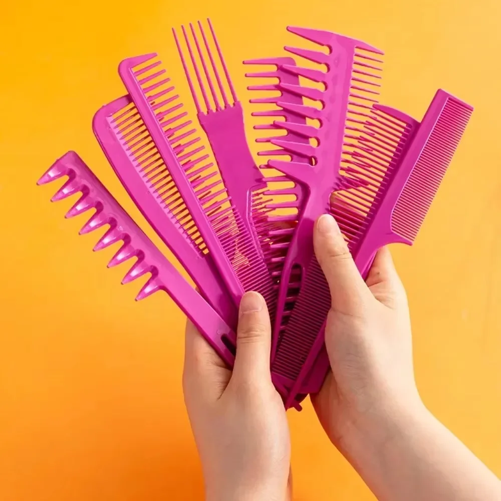 8 шт. парикмахерские расчески многофункциональная расческа для распутывания